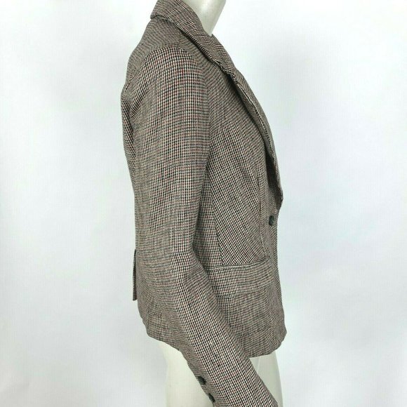 Free People Chess Blazer One Button Long Sleeve S - Picture 4 of 7